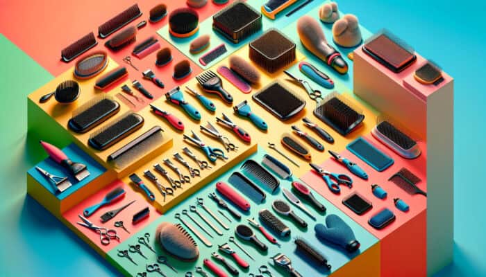 A variety of portable grooming tools for different pets, showcasing versatility and customisation.