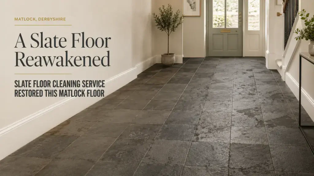 Slate Floor Cleaning Service Transforms Matlock Interiors