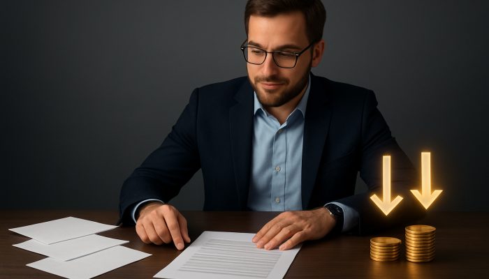 Combine Payday Loans Into One Affordable Deal: Start Saving Today | DCL Borrower comparing high-interest loans to low-APR consolidation with savings coins and arrows on desk