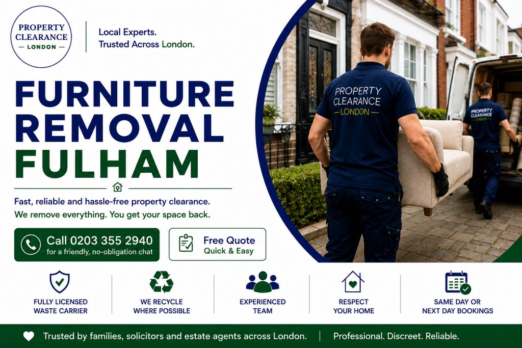 Furniture Removal Services by Fulham’s Local Experts